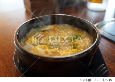 Dried pollack hangover soup is the classic hangover food in Korea 120918940