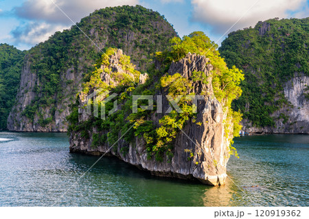 Beautiful landscape Lan Ha bay view from the Cat Ba Island. Beautiful landscape Lan Ha bay view from the Cat Ba Island. 120919362