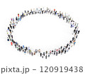 円形に並ぶ人々 Large 120919438