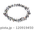 円形に並ぶビジネスピープル Small 120919450
