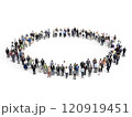 円形に並ぶビジネスピープル Small 120919451