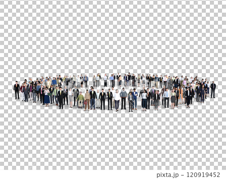 商界人士排成一圈小 商界人士排成一圈小 120919452