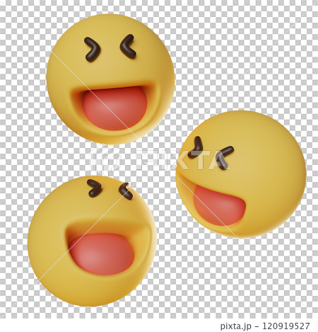 laugh out loud face emoticon 3D graphics laugh out loud face emoticon 3D graphics 120919527