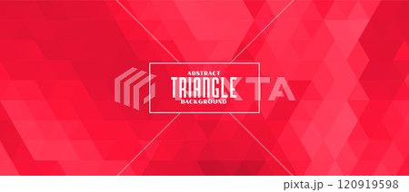 red triangle geometric pattern banner design 120919598