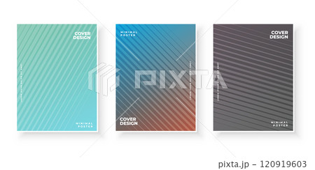 Colorful gradient covers set with modern abstract backgrounds 120919603