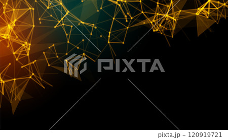 abstract background with low poly golden lines abstract background with low poly golden lines 120919721