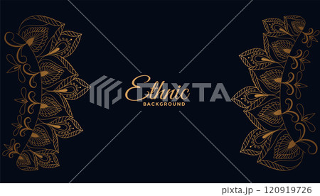 ethic indian style floral decorative background ethic indian style floral decorative background 120919726