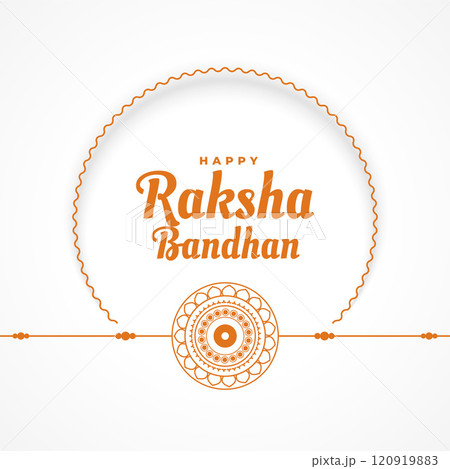 happy raksha bandhan festival card in line style happy raksha bandhan festival card in line style 120919883