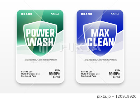 power detergent max clean label design 120919920