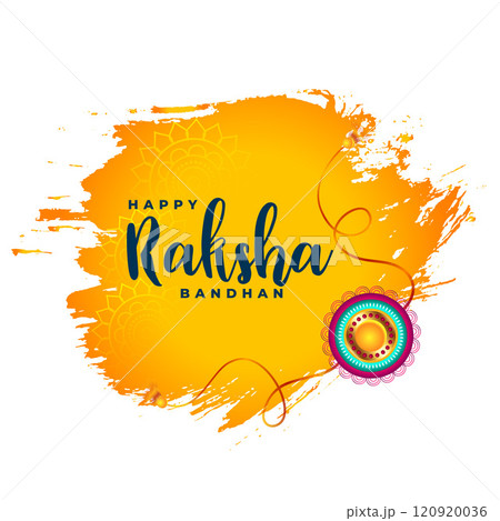 happy raksha bandhan watercolor abstract background 120920036