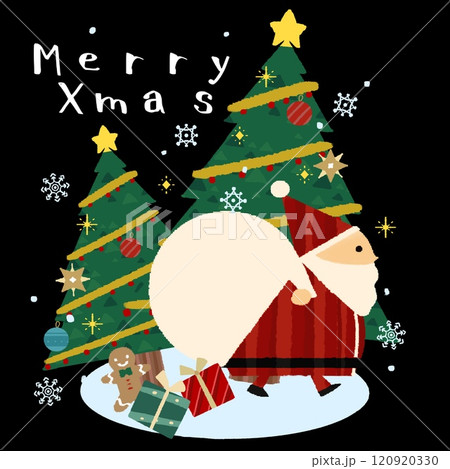 かわいいクリスマスのイラスト素材 120920330