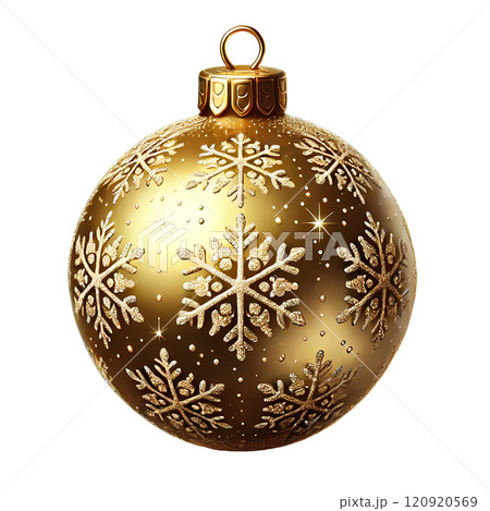 gold Christmas ball 120920569