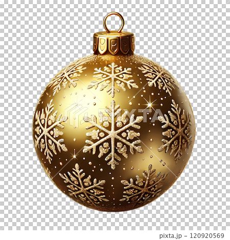 gold Christmas ball 120920569