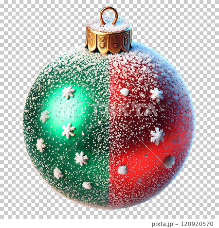 red christmas balls on a white background 120920570