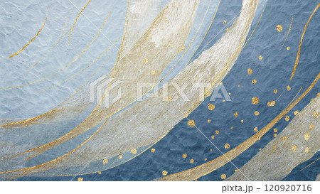 波紋のような模様のある和紙風背景素材 120920716