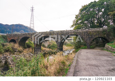 石橋の貴婦人とも称される美しい鳥居橋（大分県宇佐市院内町） 120921103