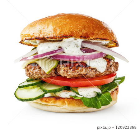 fresh delicious burger 120922869