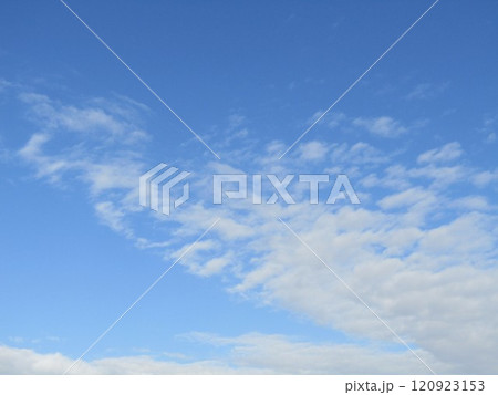 稲毛海岸上空の白い雲と青い空 稲毛海岸上空の白い雲と青い空 120923153