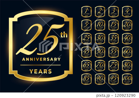 wedding anniversary labels big set 120923290