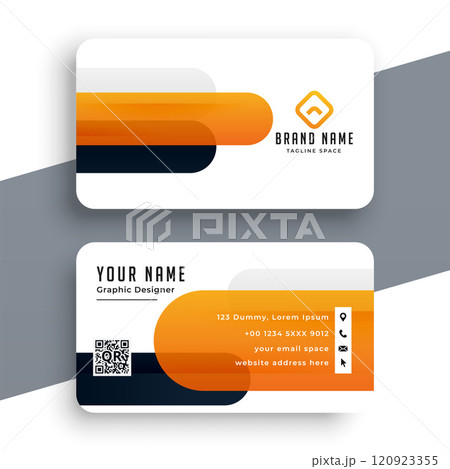 orange business card modern design orange business card modern design 120923355