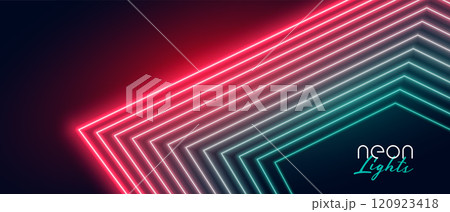 red and green neon light lines background 120923418