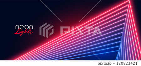 red blue neon lines effect background 120923421