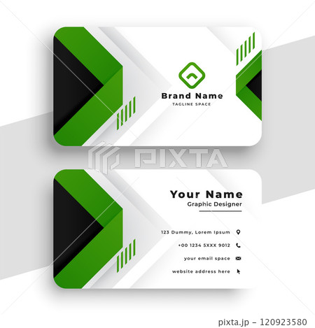 coporate green business card design 120923580