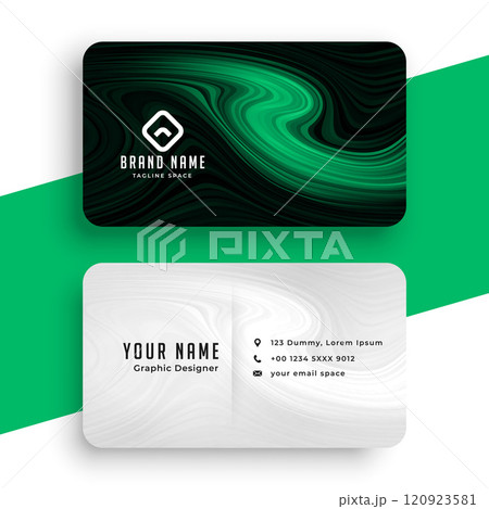 abstract green business card template 120923581