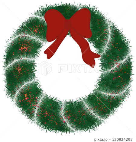 Illustration of Christmas Wreath 120924295