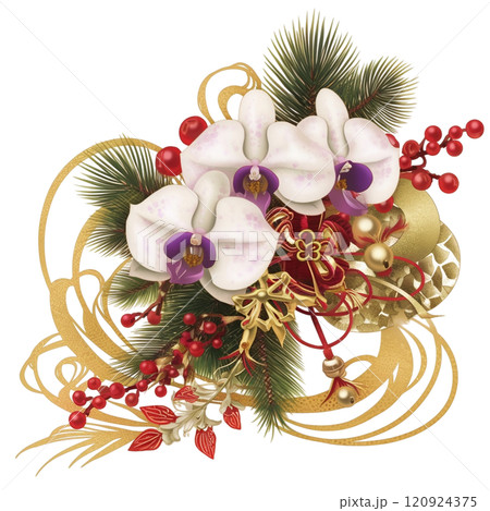 華やかに彩る和風のお正月飾り 120924375