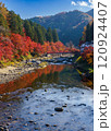 三河の紅葉　足助の香嵐渓 120924407
