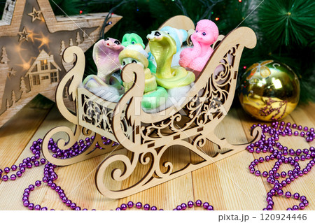 Charming Handmade Snowman and Snake Soap Figures in Rustic Wooden Sled: A Whimsical Winter Scene That Captures the Joy of the Season, Perfect for Holiday Decor and Unique Gifting Ideas Charming Handmade Snowman and Snake Soap Figures in Rustic Wooden Sled: A Whimsical Winter Scene That Captures the Joy of the Season, Perfect for Holiday Decor and Unique Gifting Ideas 120924446