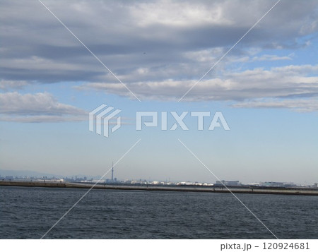 稲毛海岸からのスカイツリー 稲毛海岸からのスカイツリー 120924681