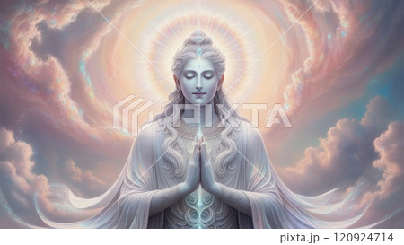 手を合わせる神 手を合わせる神 120924714