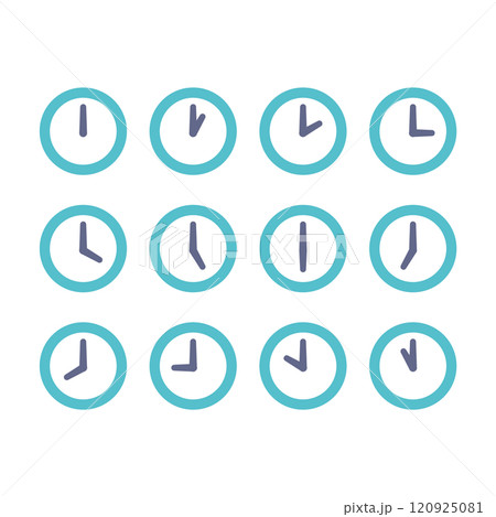 時刻別の時計 120925081