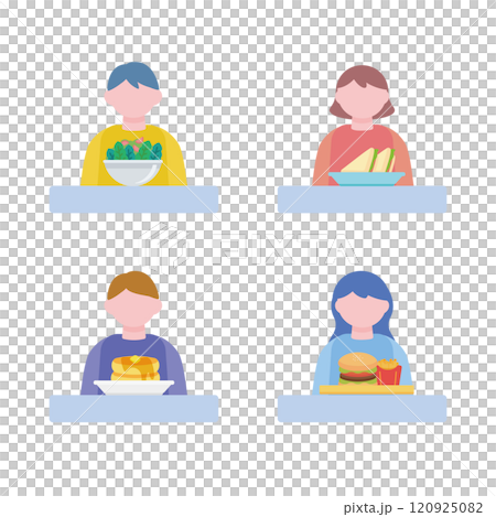 食事をする人 120925082