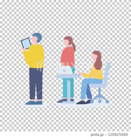 Business team looking up 120925089