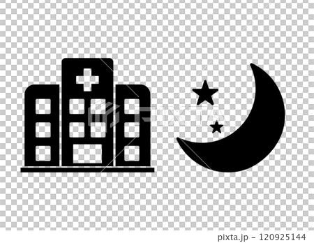 病院 夜 アイコン 病院 夜 アイコン 120925144