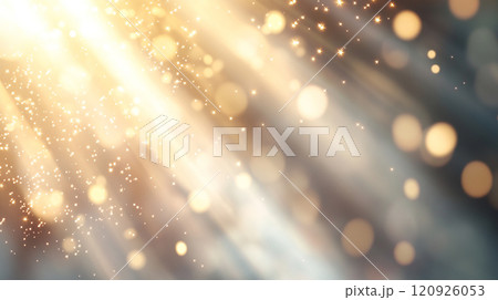 金色の光と輝きが広がる幻想的な抽象背景 金色の光と輝きが広がる幻想的な抽象背景 120926053