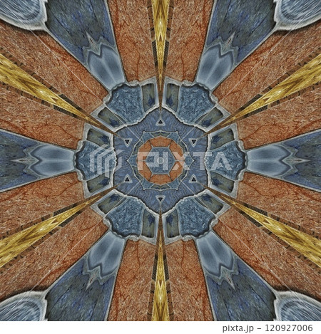 Carrara marble stone texture art. Expensive stone marble slab background. Print Decor with golden stripes. Italian Marbling texture design for website, packaging, tiles, textile fabric, wedding card 120927006