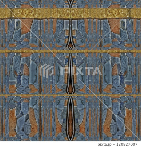 Carrara marble stone texture art. Expensive stone marble slab background. Print Decor with golden stripes. Italian Marbling texture design for website, packaging, tiles, textile fabric, wedding card 120927007