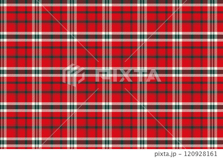 赤いタータンチェックの背景イラスト 120928161