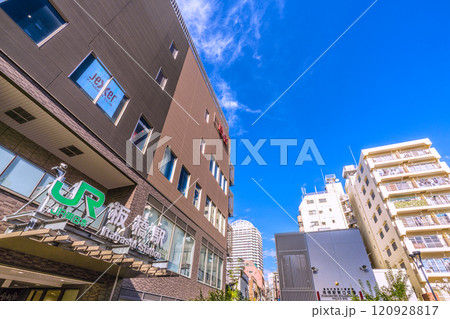 日本の東京都市景観 JR東日本 埼京線　板橋駅などを望む＝7日 120928817