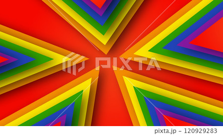 Abstract geometric red, orange, yellow, green, blue and purple lgbt color background. June LGBTQ Historical Pride Month. Background with rainbow color copy space for text. Vector illustration Abstract geometric red, orange, yellow, green, blue and purple lgbt color background. June LGBTQ Historical Pride Month. Background with rainbow color copy space for text. Vector illustration 120929283