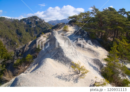 山梨の羅漢寺山、白砂山の山稜と弥三郎岳 120931113