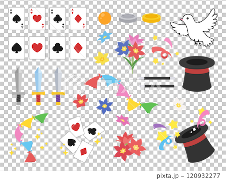 魔術技巧的插畫素材集工具_flat 魔術技巧的插畫素材集工具_flat 120932277