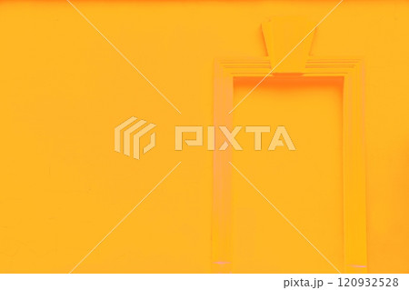False window in a plastered wall, altered color scheme, architectural background in pastel colors. False window in a plastered wall, altered color scheme, architectural background in pastel colors. 120932528
