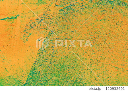 Wall texture with white shabby plaster. 120932691