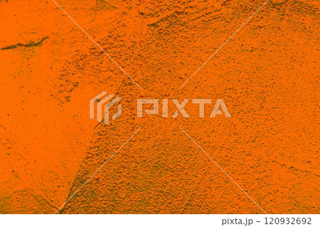 Wall texture with white shabby plaster.  120932692