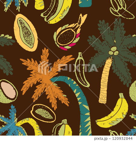seamless pattern with banana seamless pattern with banana 120932844